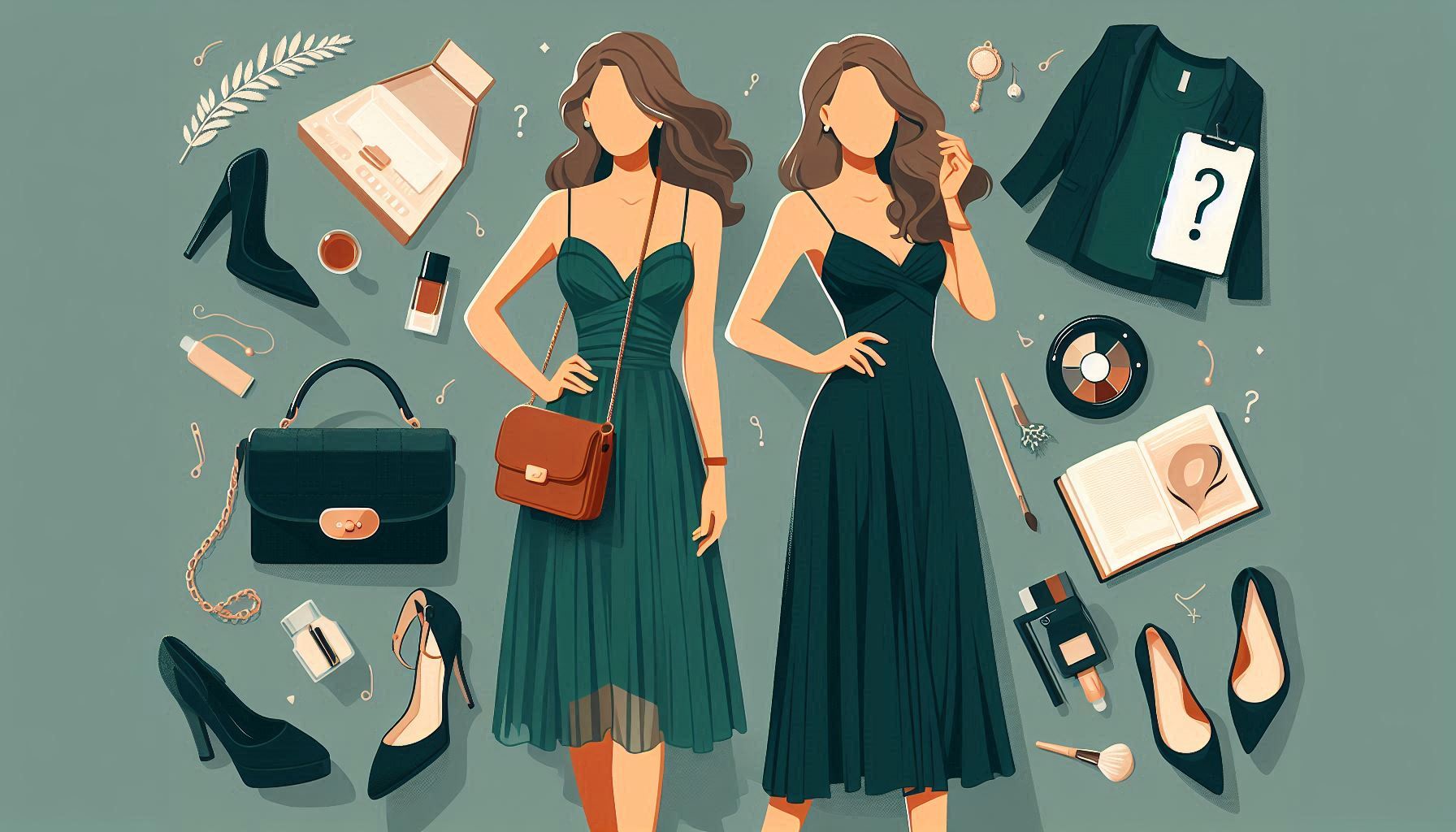 What Color Shoes And Accessories Should I Wear With A Dark Green Dress