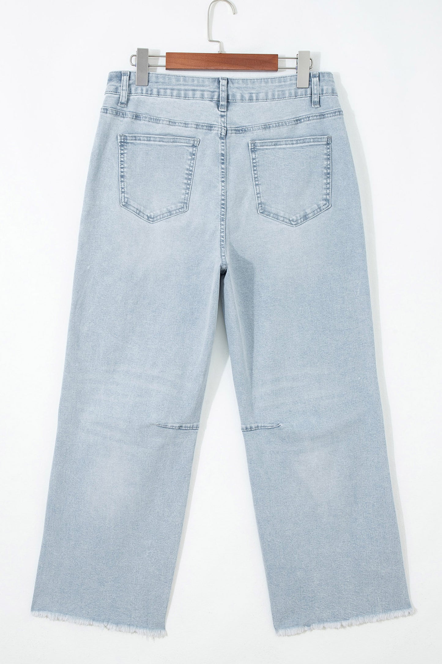 Beau Blue Patriotic Sequin Stars Patch Pocket Shift Jeans