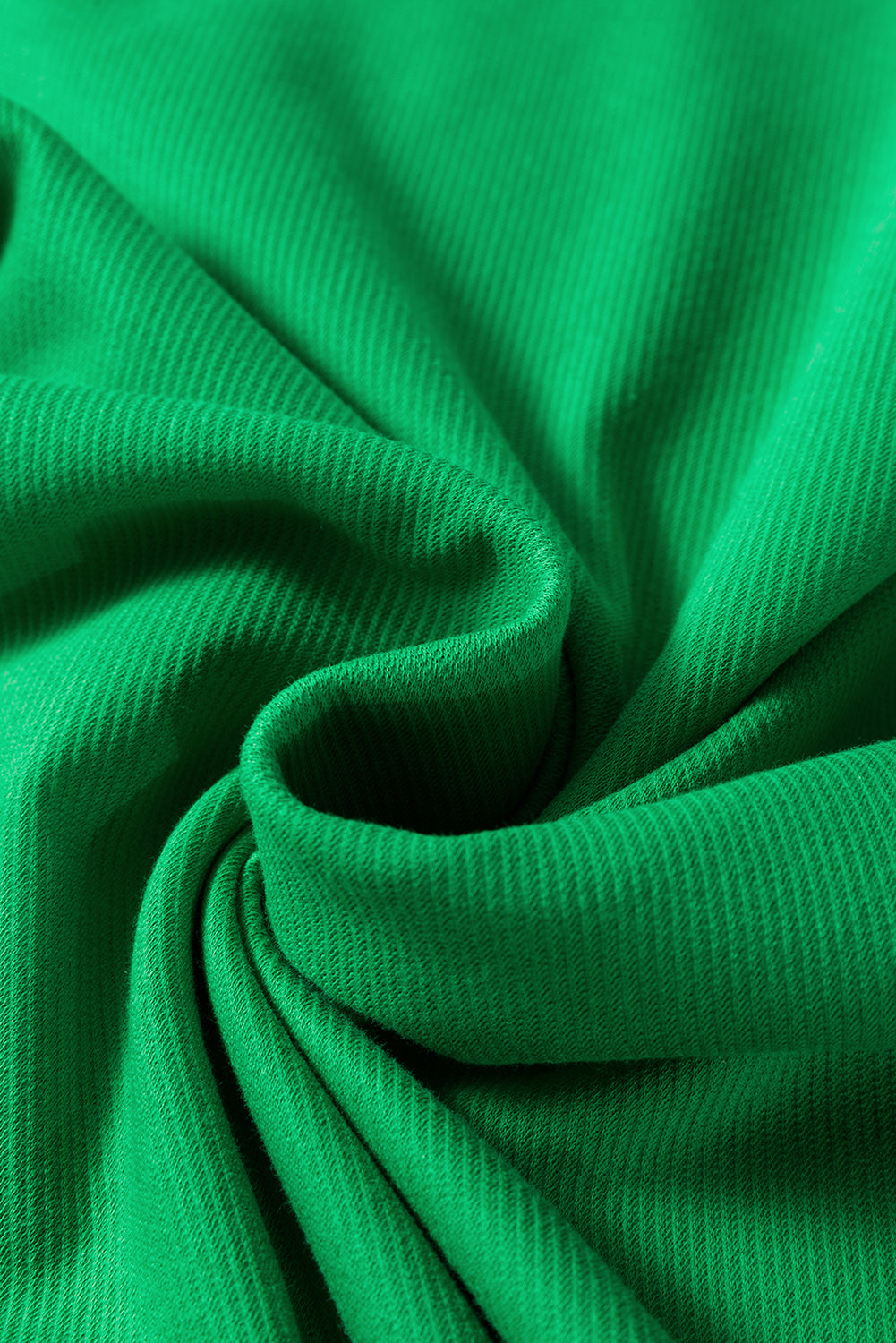 Ensemble t-shirt ras du cou et short texturés bicolores vert vif