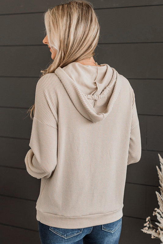 Sweat à capuche avec cordon de serrage en parchemin