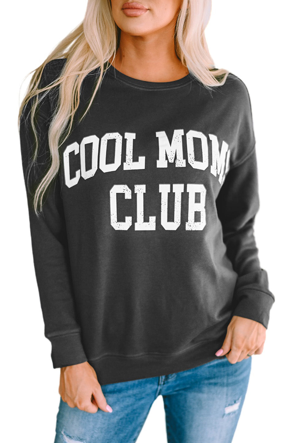 Sweat-shirt à épaules tombantes COOL MOMS CLUB