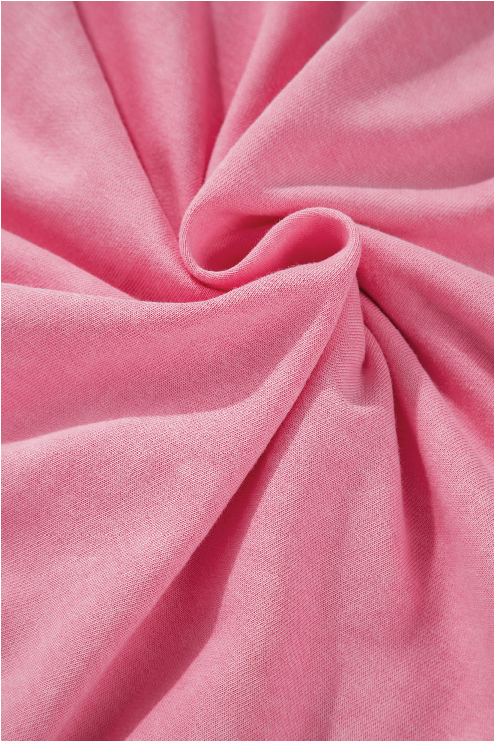 Sweat-shirt oversize rose uni à boutons-pression et manches ballon