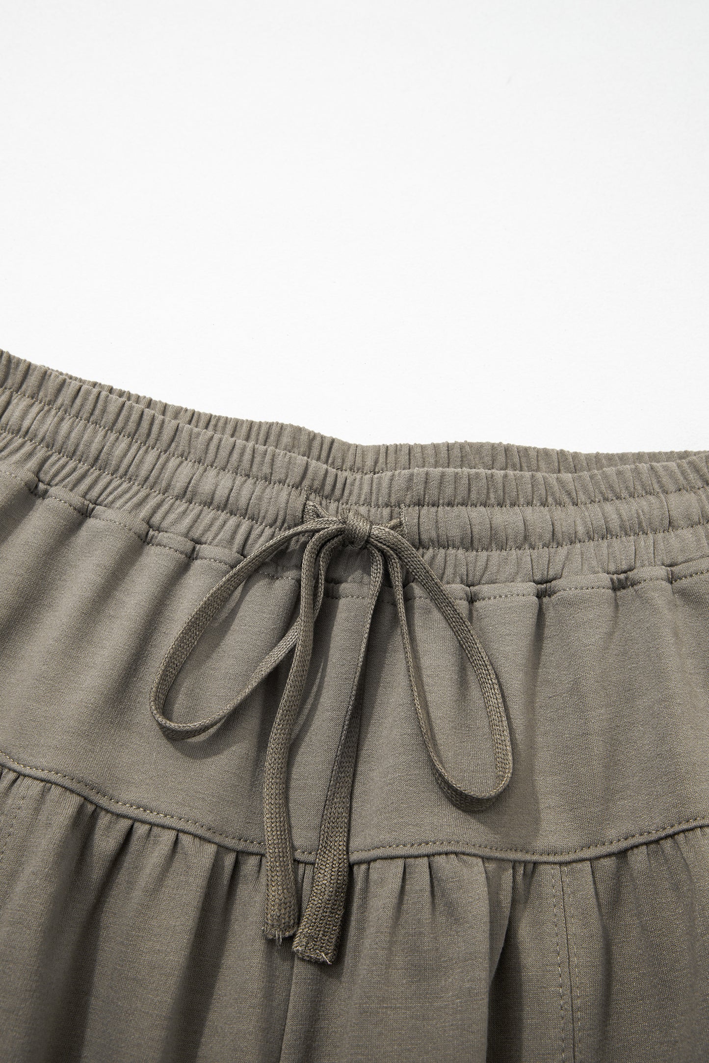 Seagrass Elastic Waist Drawstring Wide Leg Full Length Pants
