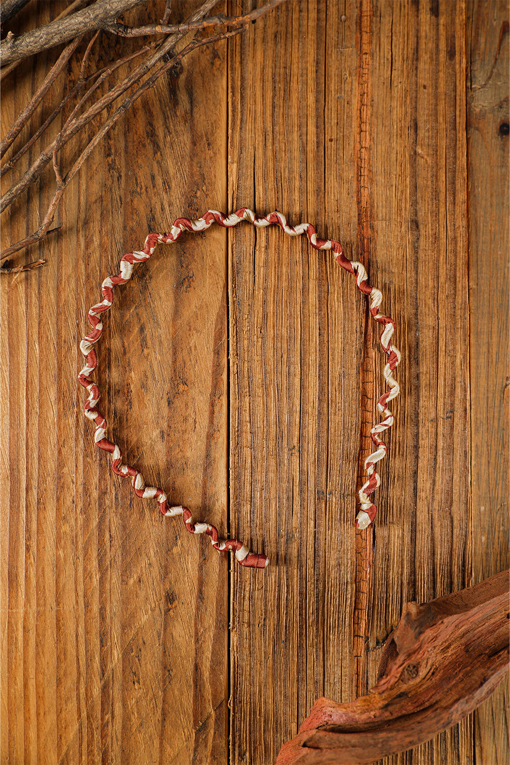 Diadema ondulada con estampado de leopardo vintage negro