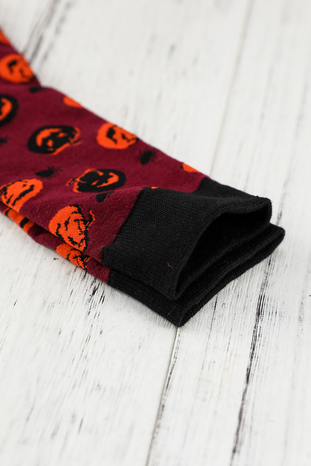 Calcetines con gráfico de moda de Halloween naranja Vitality