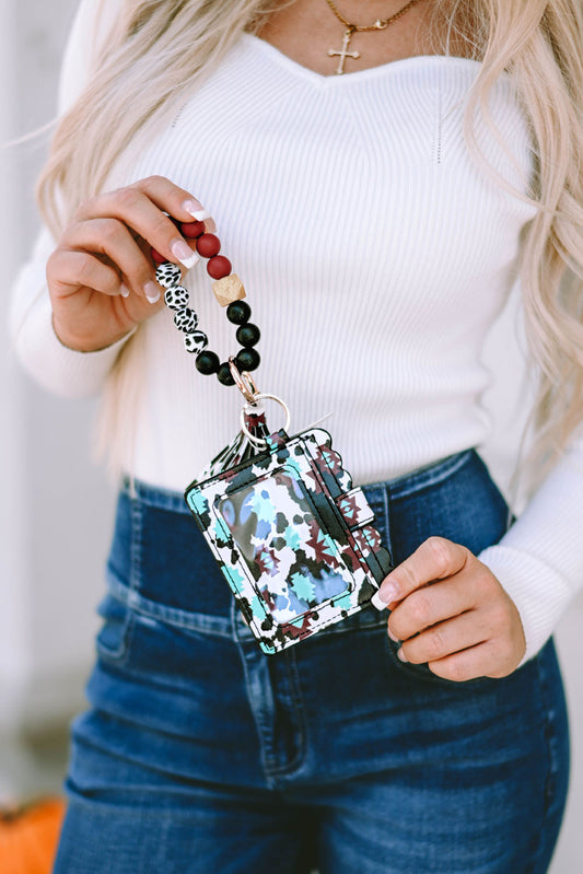 Llavero casual de moda occidental para tarjetas, pulsera y bolso