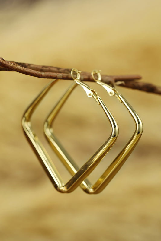 Chunky Square Hoop Earrings