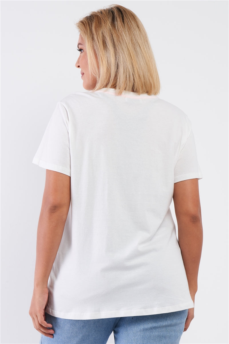 Off-White Admire Print Logo Detail Crew Neck Relaxed Fit Top – alternate view
