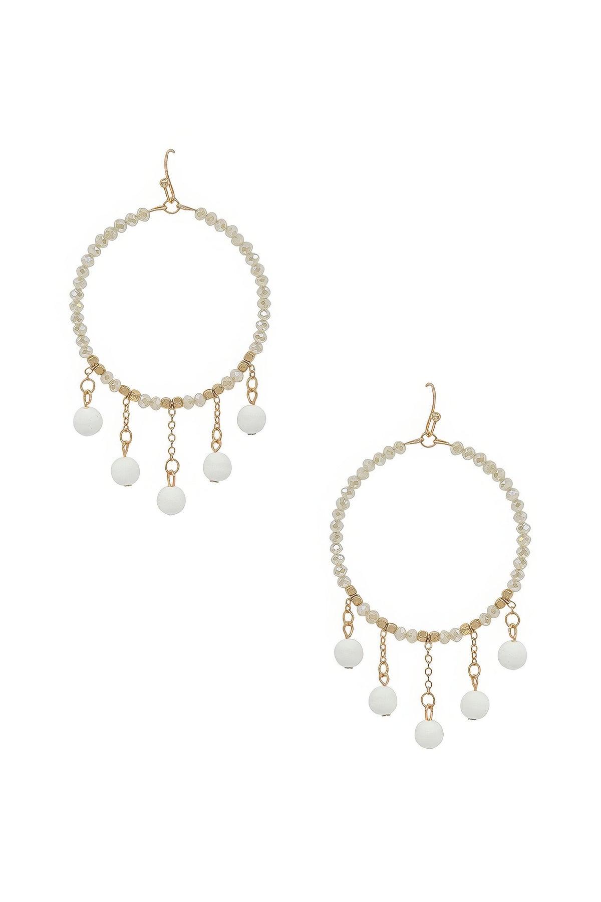 Clay Ball Charm Round Beads Earring – alternate view