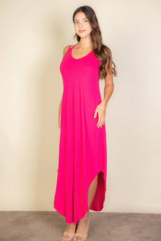 Solid Cami Double Strap Loose Fit Dress – alternate view
