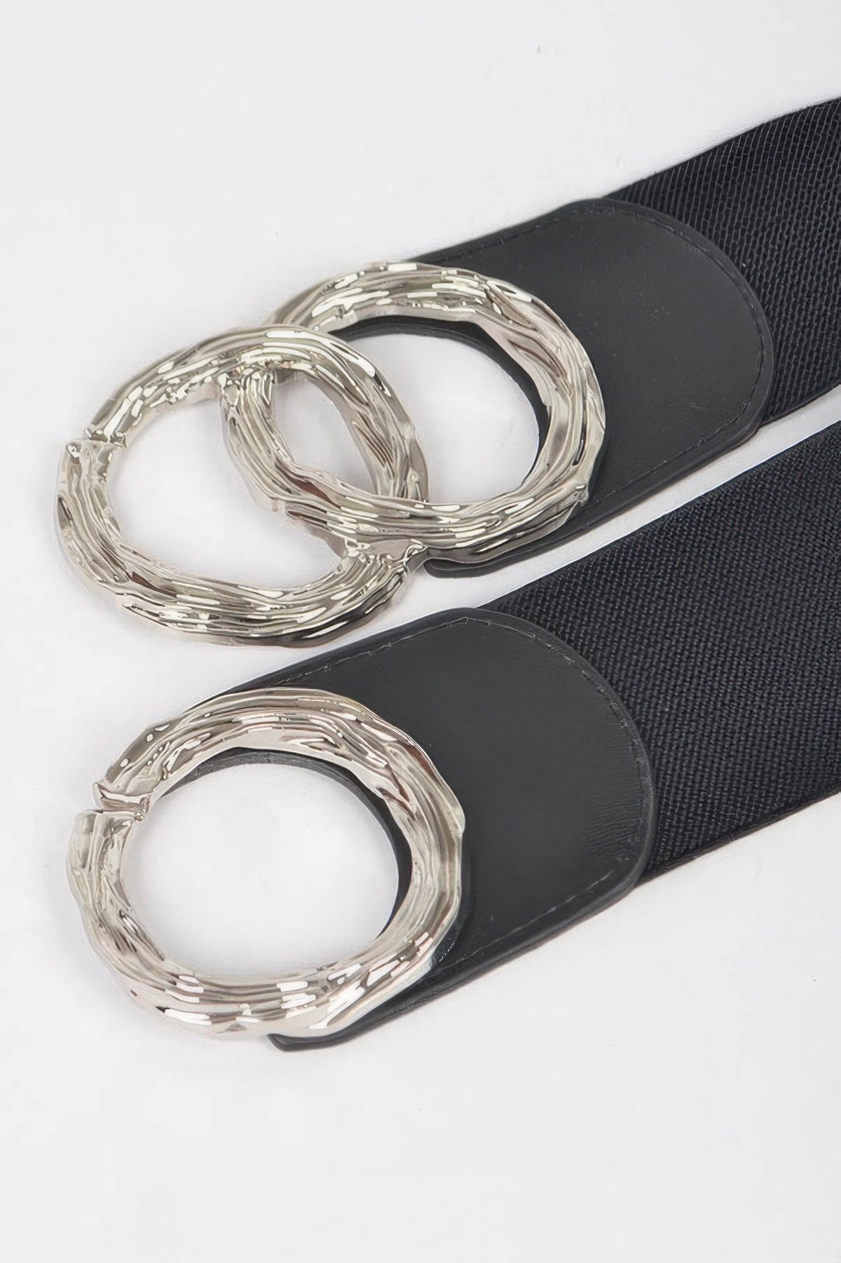 Triple O Ring Buckle Elastic Belt