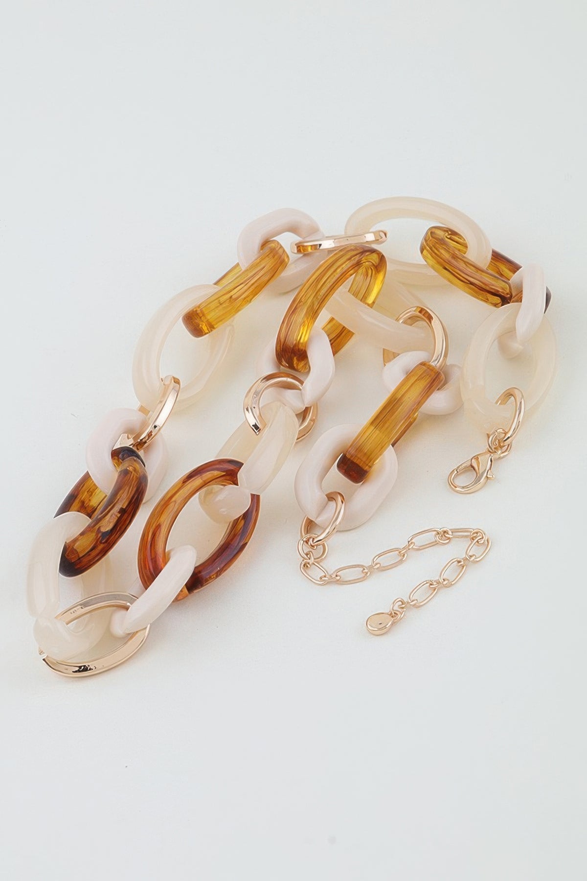Multi Nude Toned Chain Necklace