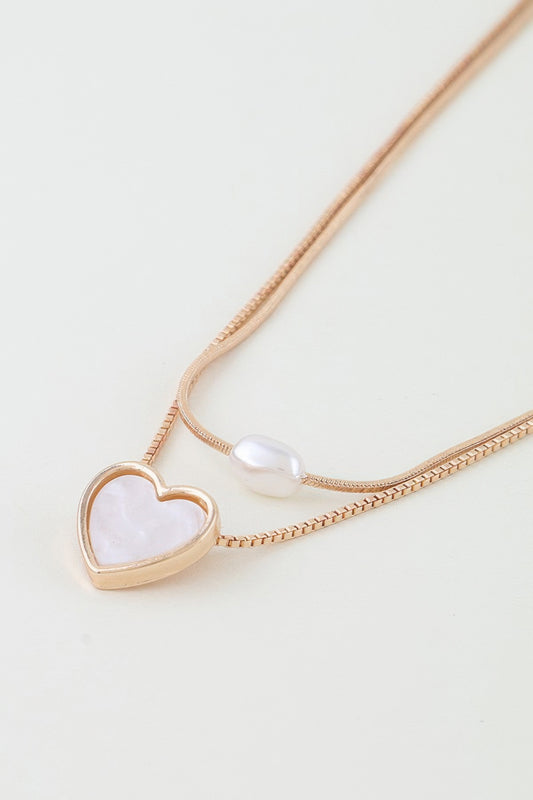Love You Double Chain Necklace