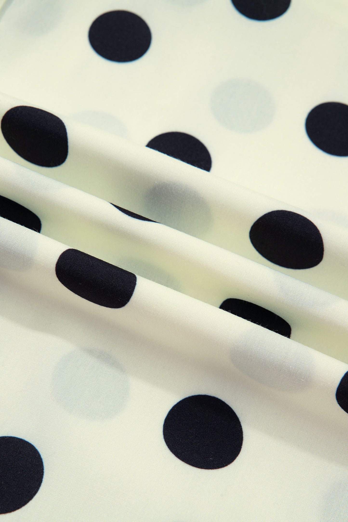 Black Polka Dot Ankle Length Harem Pants