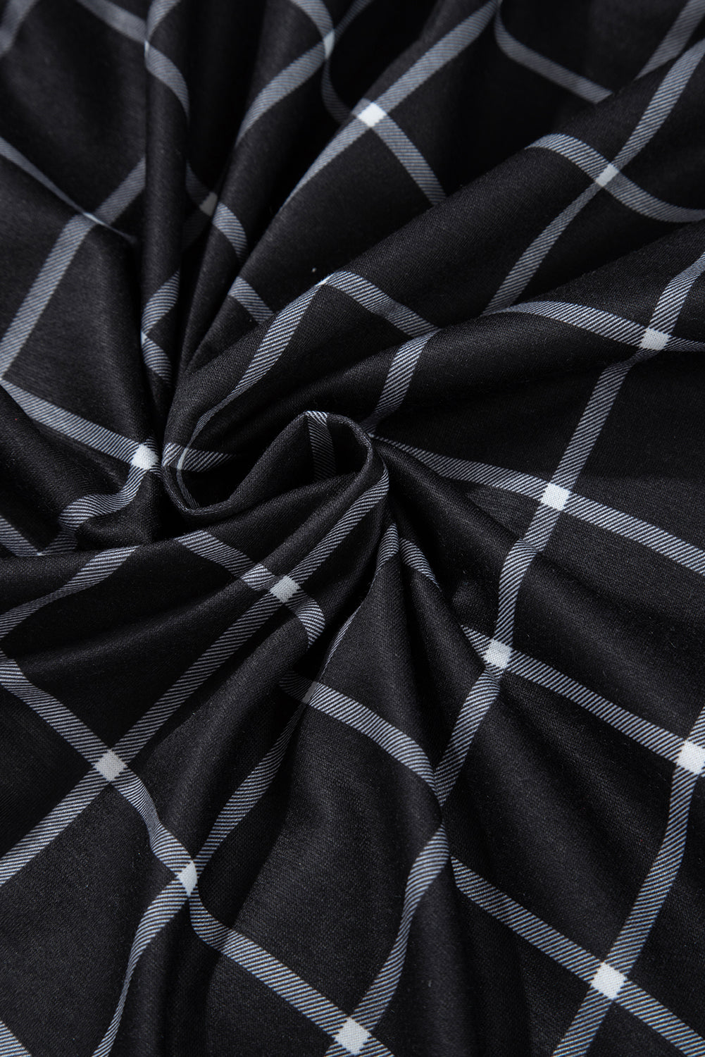 Cardigan ouvert à carreaux noirs et à bords colorblock avec poche