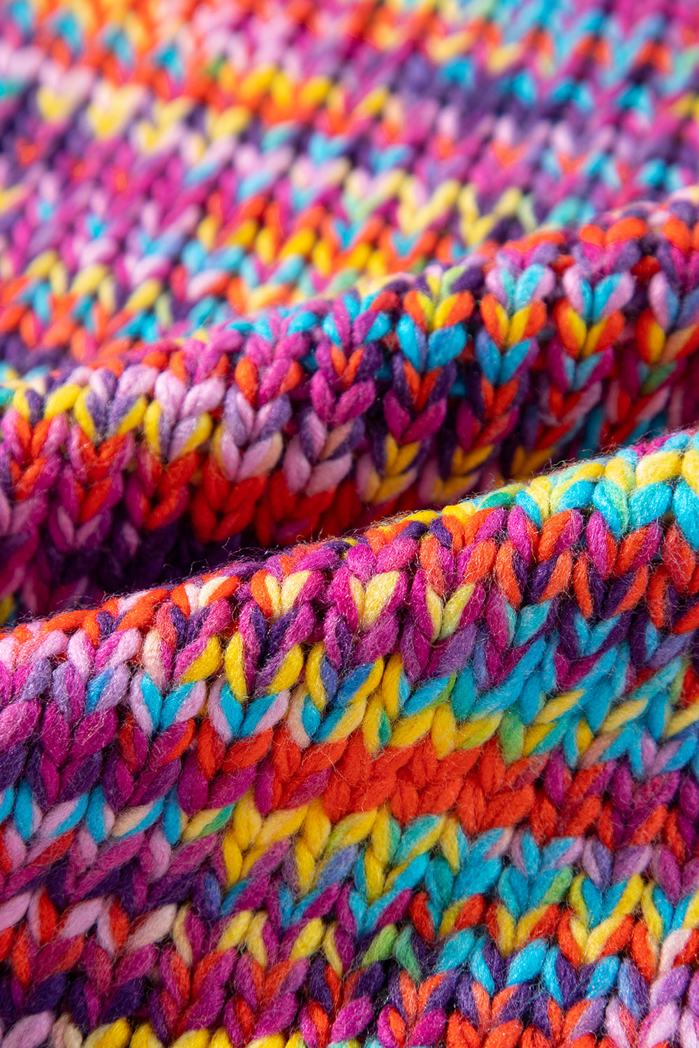 Cardigan ouvert à épaules tombantes et confettis roses