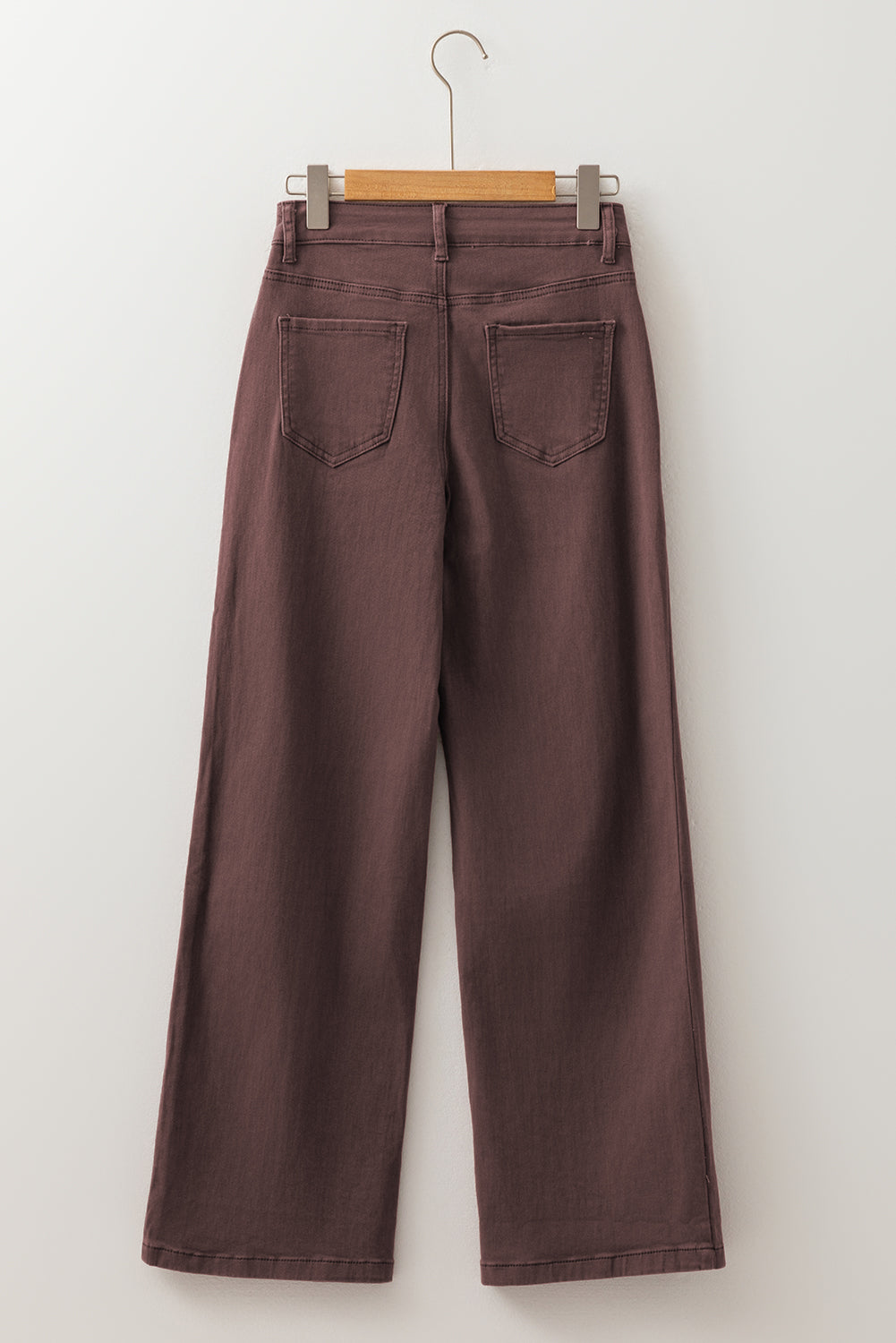 Red Dahlia Loose Straight High Waist Solid Color Jeans