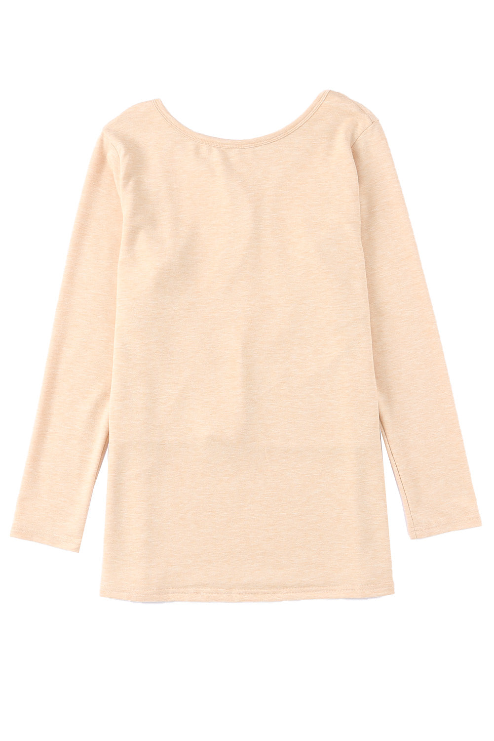 Top tejido de manga larga con espalda abierta