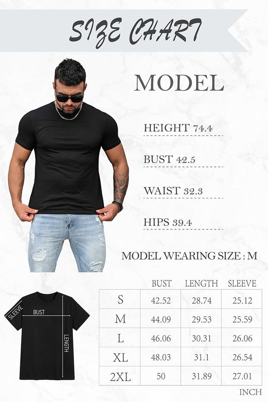 Camiseta gris con estampado de letras de animales para hombre