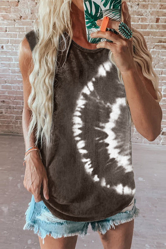 Camiseta sin mangas tie-dye