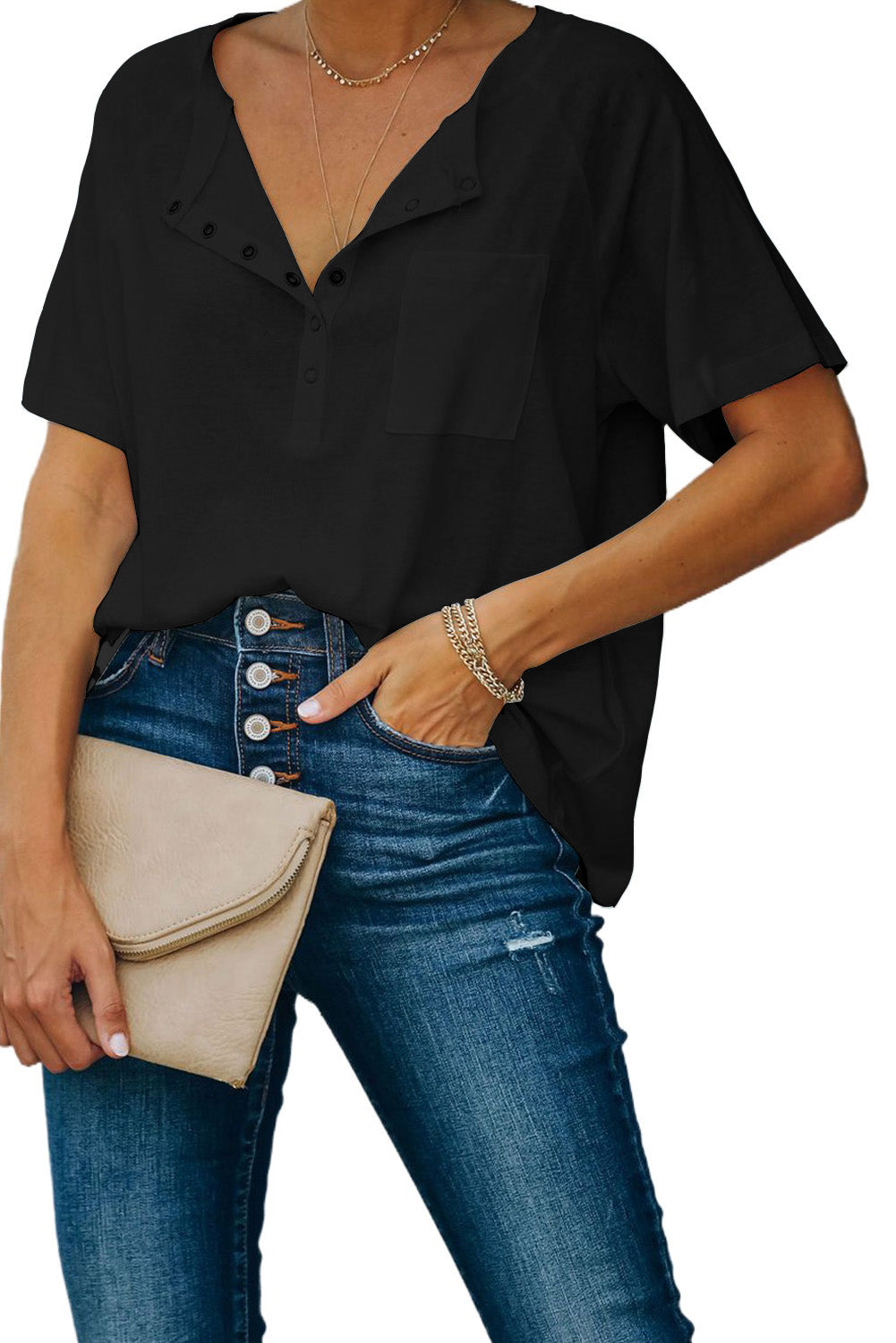 T-shirt à poches Snaps