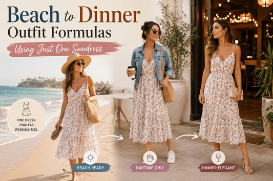 Beach to Dinner Outfit Formulas Using Just One Sundress