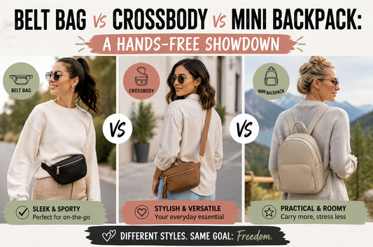Belt Bag vs Crossbody vs Mini Backpack A Hands-Free Showdown