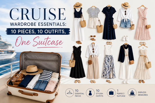 Cruise Wardrobe Essentials 10 Pieces, 10 Outfits, One Suitcase