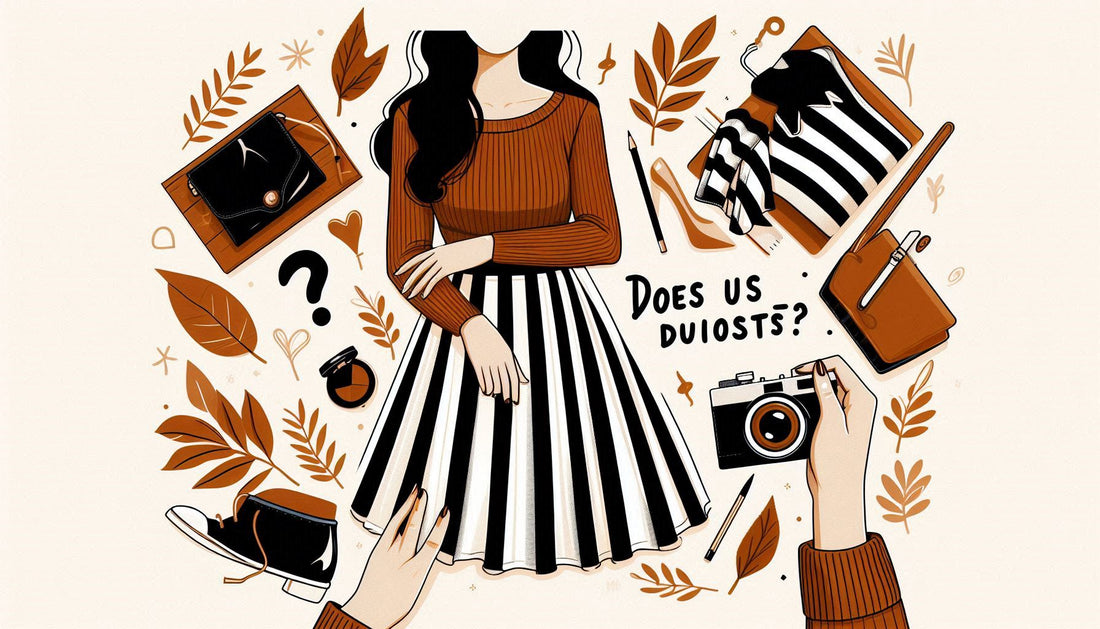 Does A Black And White Striped Skirt Go With A Brown Top?