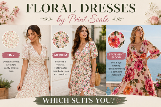 Floral Dresses by Print Scale Tiny, Medium, or Statement Bloom — Which Suits You