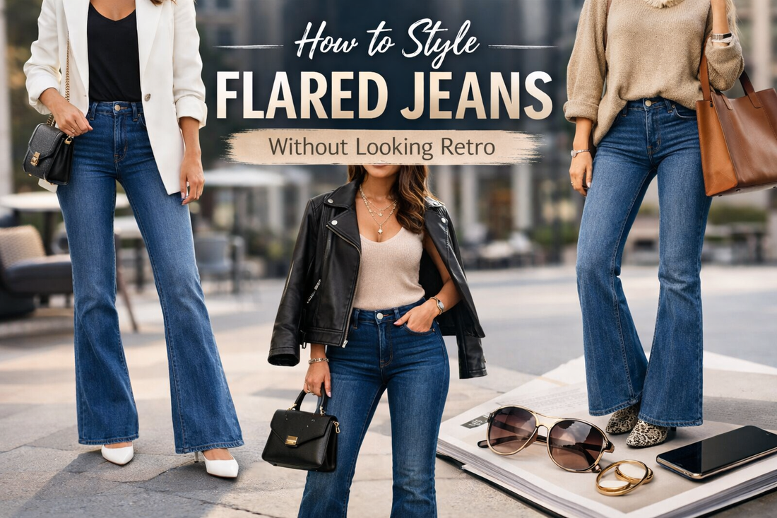 How to Style Flared Jeans Without Looking Retro