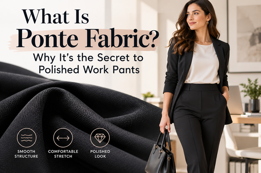 What Is Ponte Fabric? Why It's the Secret to Polished Work Pants