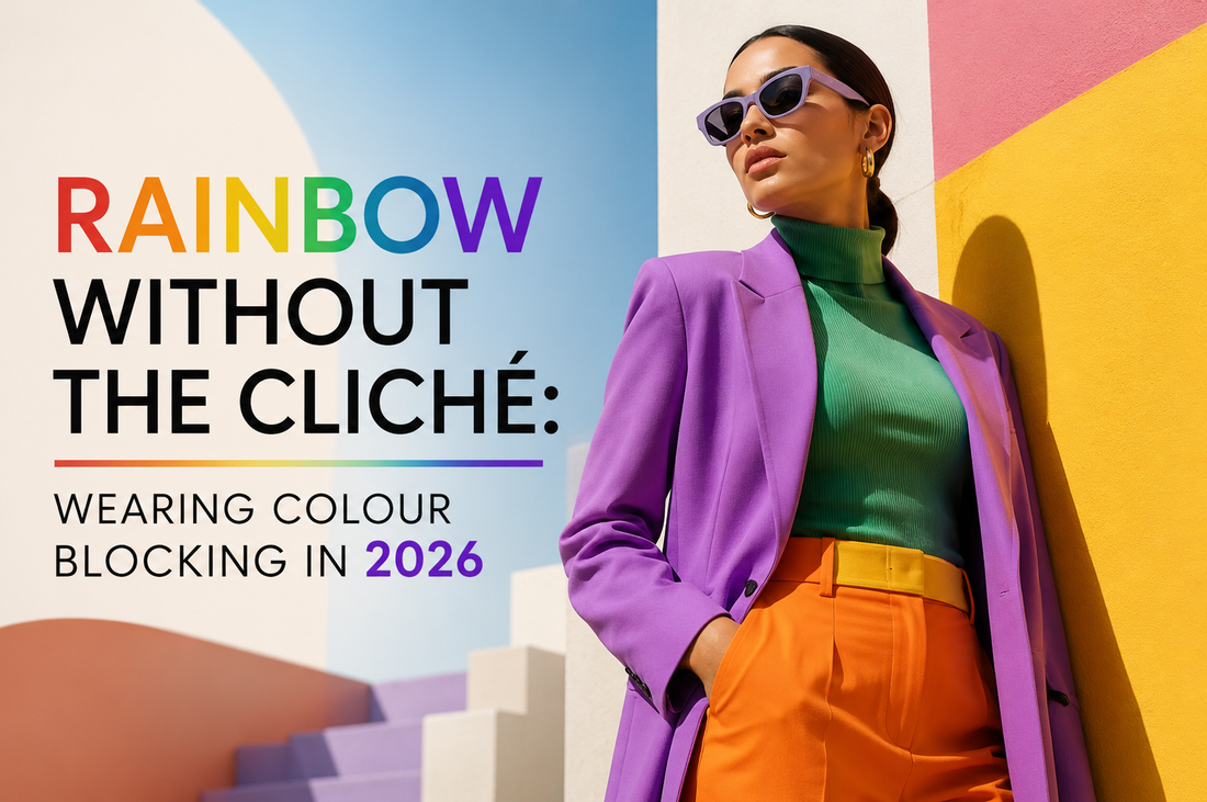 Rainbow Without the Cliché Wearing Colour Blocking in 2026
