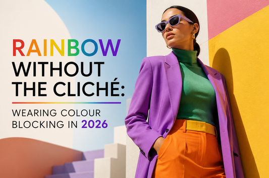 Rainbow Without the Cliché Wearing Colour Blocking in 2026
