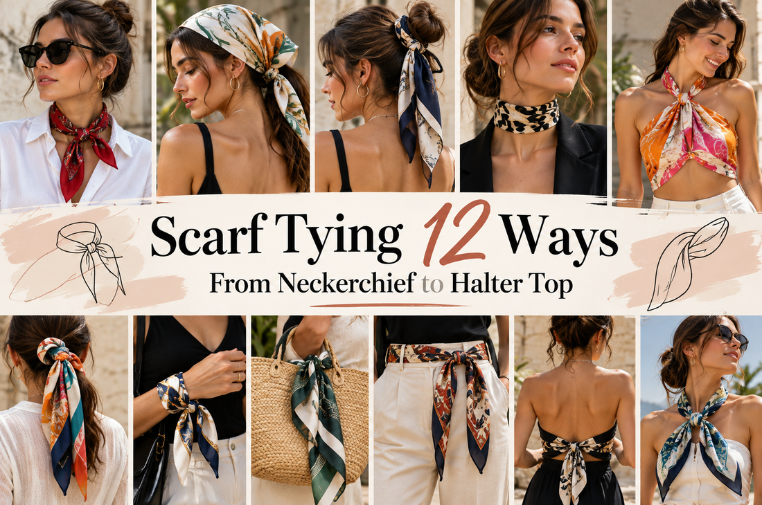 Scarf Tying 12 Ways From Neckerchief to Halter Top