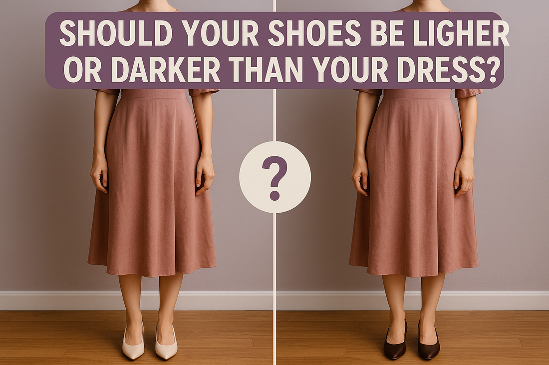 Should Your Shoes Be Lighter Or Darker Than Your Dress?