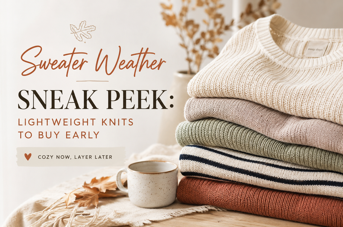 Sweater Weather Sneak Peek Lightweight Knits to Buy Early