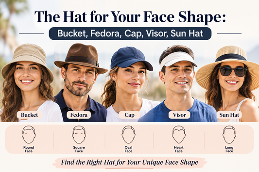The Hat for Your Face Shape Bucket, Fedora, Cap, Visor, Sun Hat