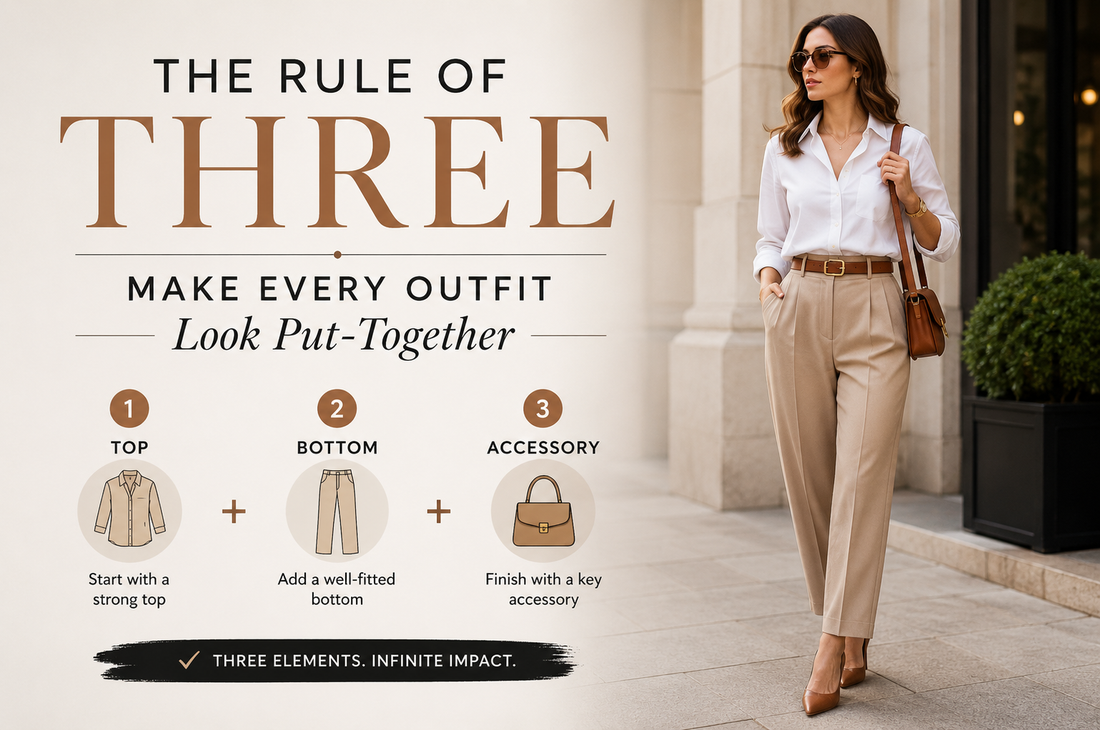 The Rule of Three Make Every Outfit Look Put-Together
