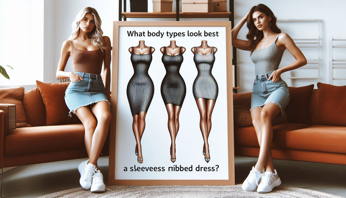 What Body Types Look Best In A Sleeveless Ribbed Dress?