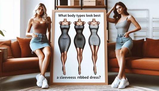 What Body Types Look Best In A Sleeveless Ribbed Dress?