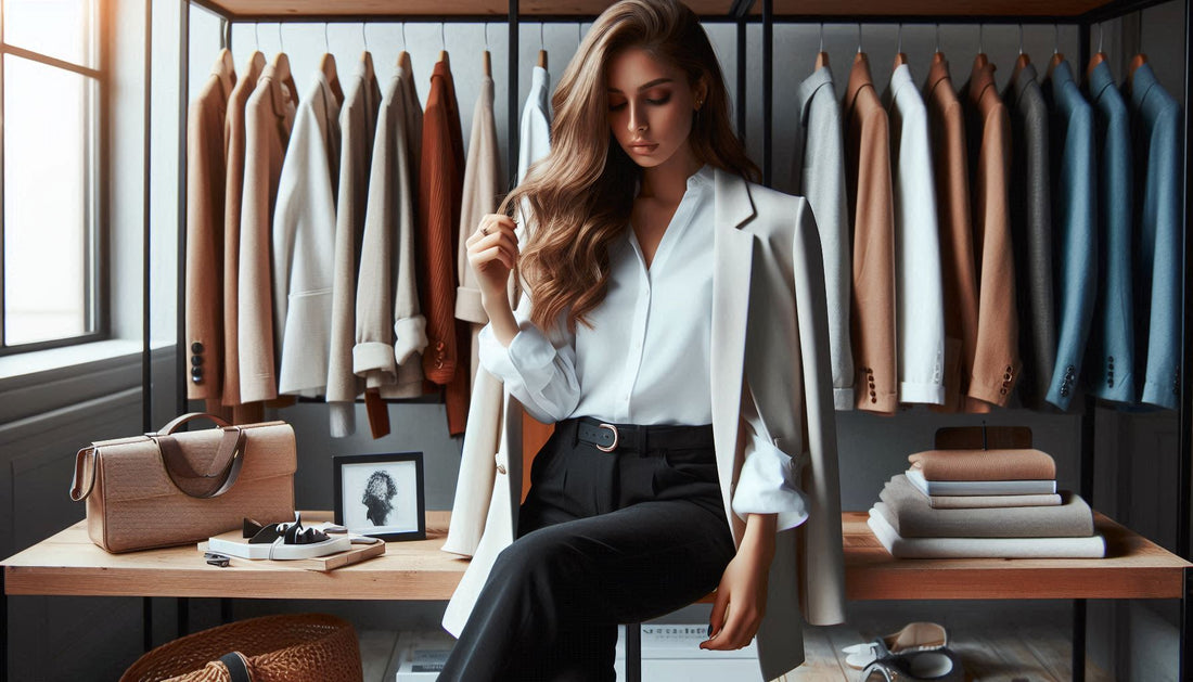 What Color Blazer Would Go With A White Shirt And Black Trousers?