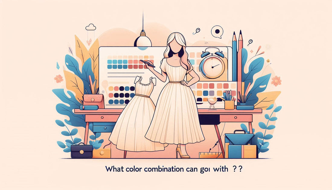 What Color Combination Can Go With Cream Dress?