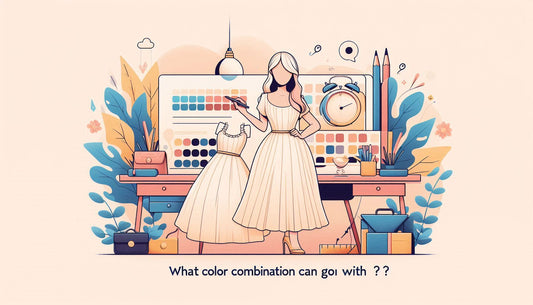 What Color Combination Can Go With Cream Dress?