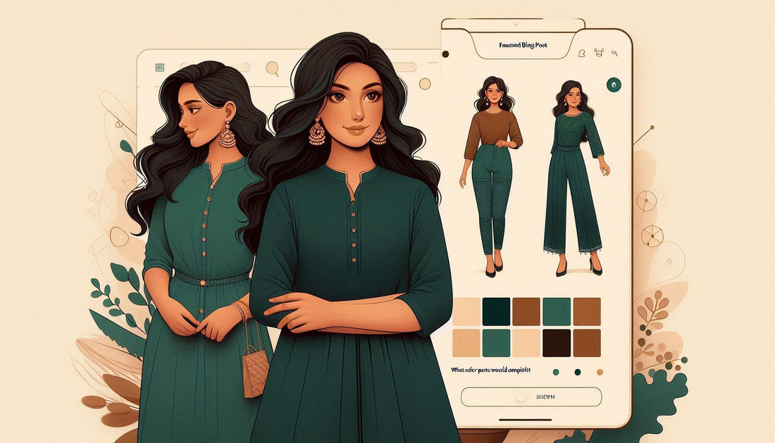 What Color Pants Would Complement A Dark Green Kurta?