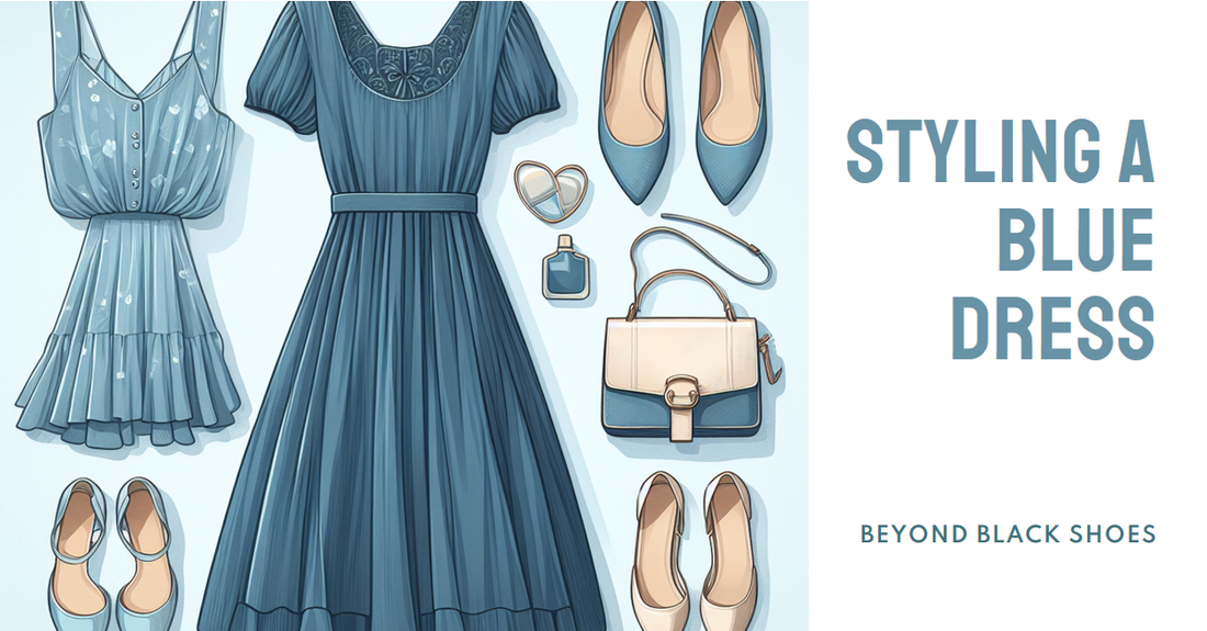 What Color Shoes Can I Wear With A Blue Dress Other Than Black?