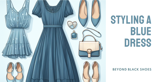 What Color Shoes Can I Wear With A Blue Dress Other Than Black?
