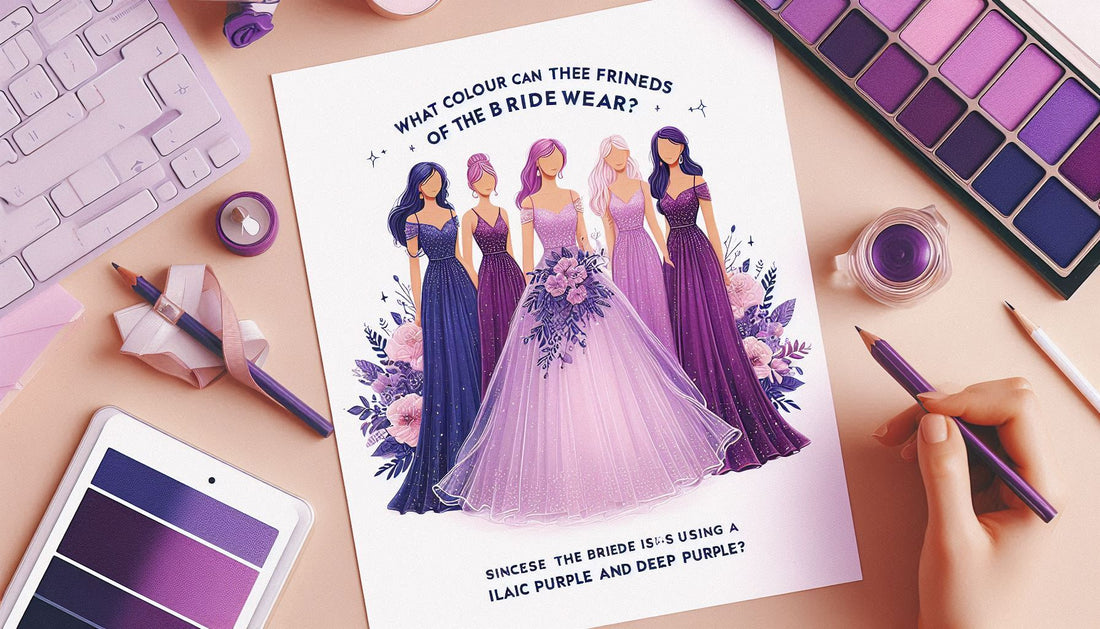 What Colour Can The Friends Of The Bride Wear Since The Bride Is Using Lilac Purple And Deep Purple?
