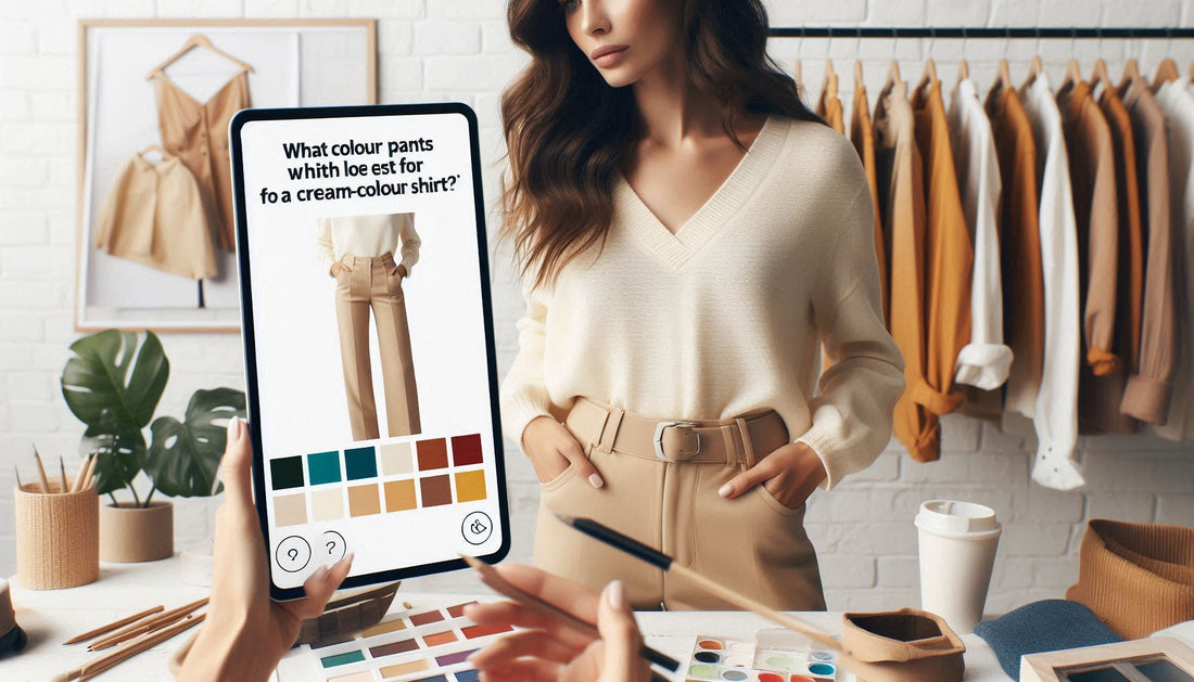 What Colour Pants Look Best For A Cream-Colour Shirt? HannaBanna Clothing What Colour Pants Look Best For A Cream-Colour Shirt? HannaBanna Clothing
