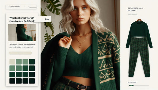 What Patterns Work Well With Dark Green In Clothing?